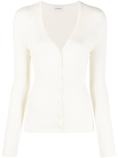 Cardigan Lanvin alb