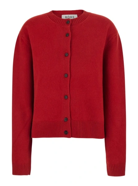 Cardigan ROHE rosu din lana