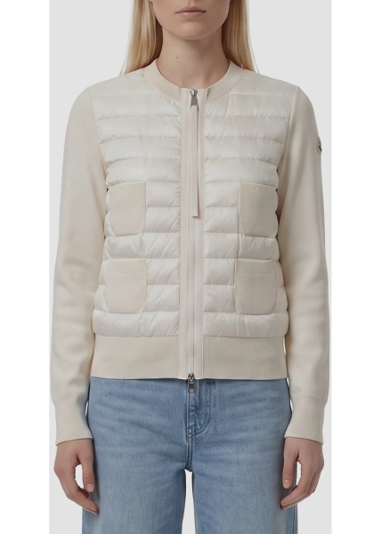 Cardigane Padded Wool Zip Cardigan