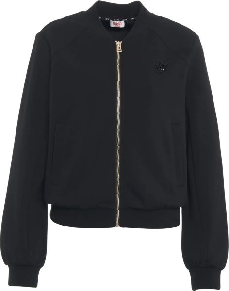 Cardigane Sweatshirt with rhinestone application