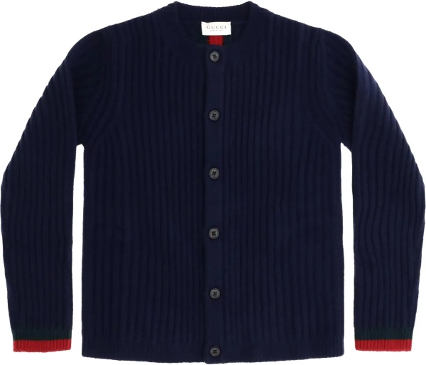 Cardigane Web stripe Cardigan for Girl