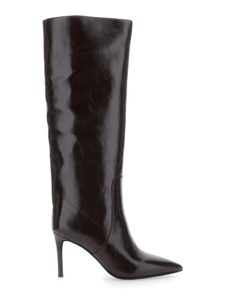 Cizme Jeffrey Campbell maro din piele 'Arsen'