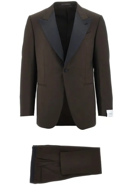 Costum Wool suit with satin details