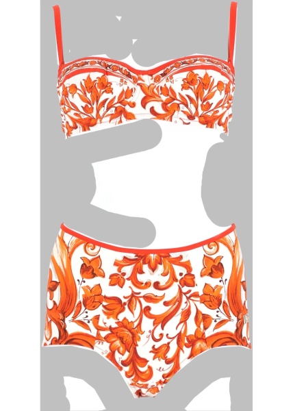 Costume Bikini Stampa Maiolica