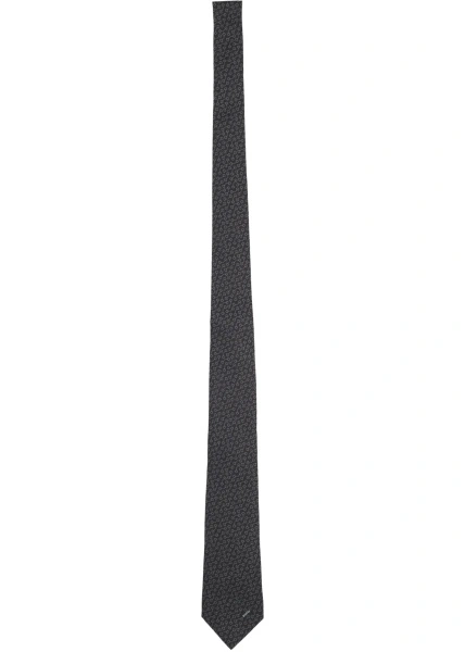 Cravate Silk Tie With Clamps