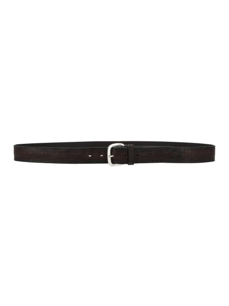 Curea Garment-dyed mesh-effect belt