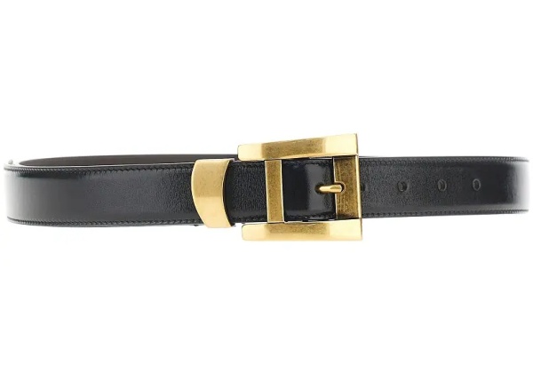 Curea Leather belt with logo print