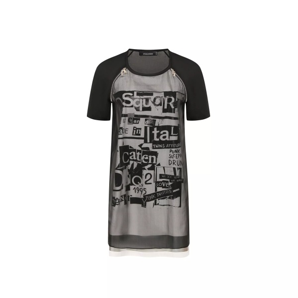 Dsquared2 Silk Printed Mini Dress