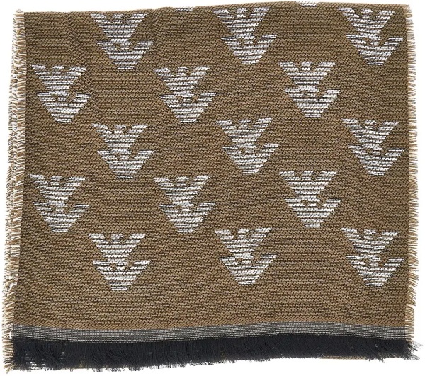 Esarfa Knitted scarf with Eagle motif