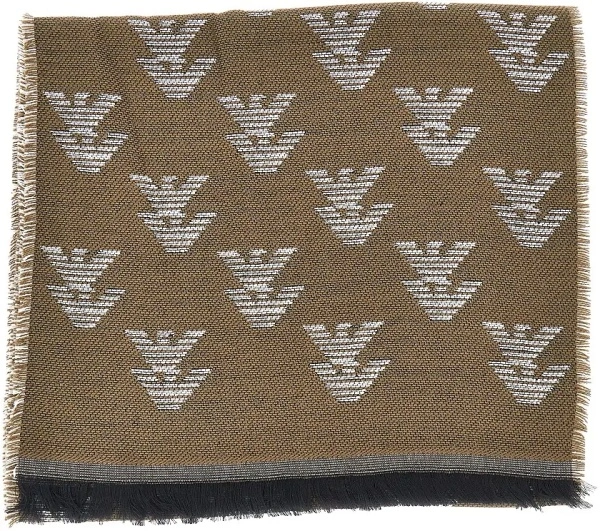 Esarfa Knitted scarf with Eagle motif