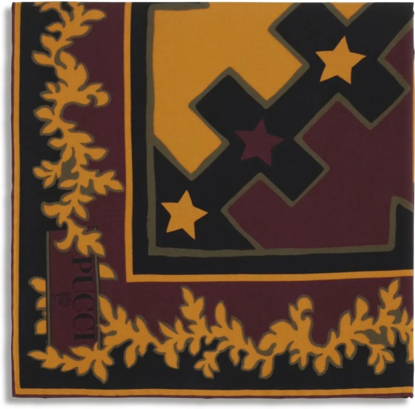 Esarfa Printed Silk Twill Scarf