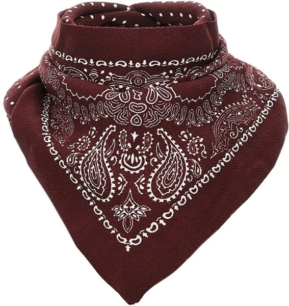 Esarfa Wool scarf with Bandanda motif