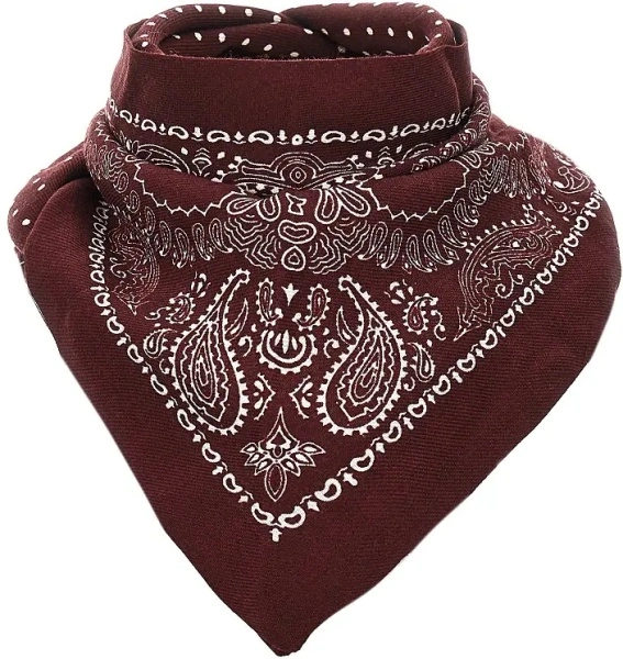 Esarfa Wool scarf with Bandanda motif