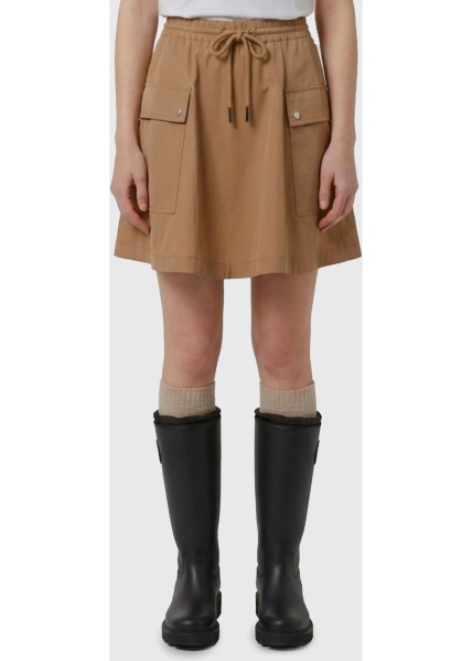 Fusta A-Line Mini Skirt In Cotton Blend