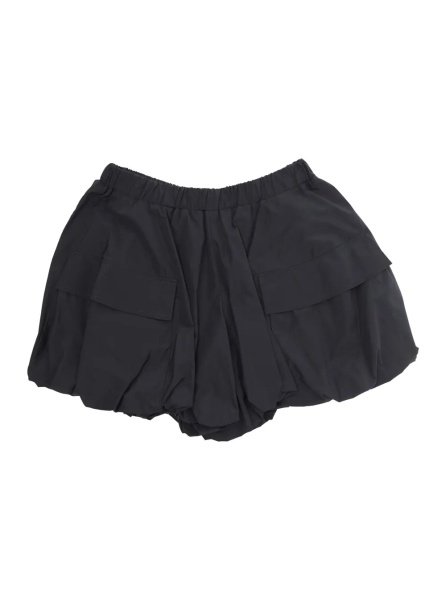 Fusta Black Skirt with elasticated waist and patch logo on the back in Tech Fabric Girl