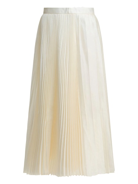 Fusta cu pliuri Sandbeige neutra din polyester