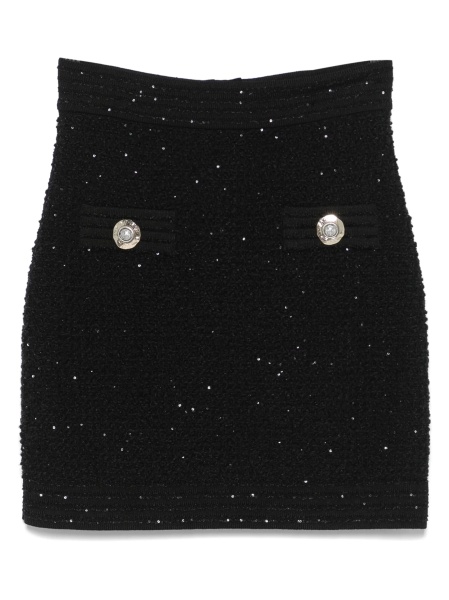 Fusta cu talie inalta Balmain neagra