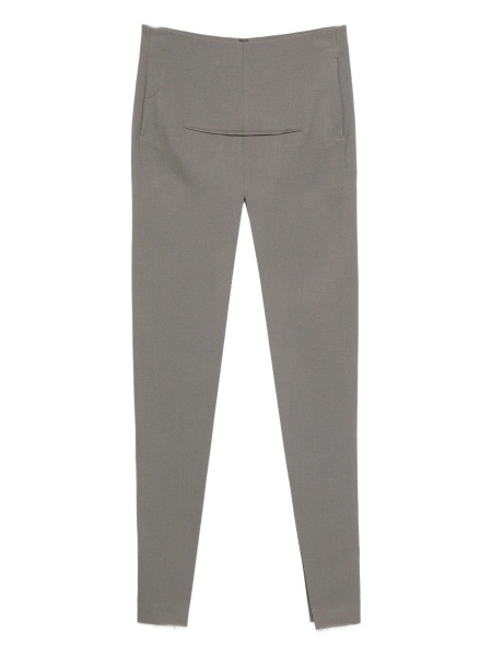 Fusta cu talie inalta Rick Owens gri din lana