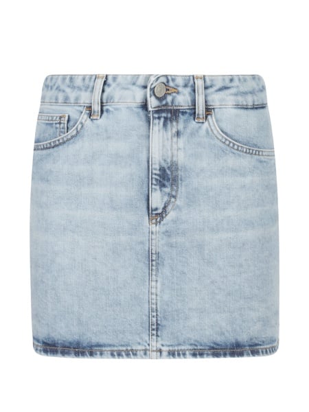 Fusta de blugi Dondup albastra