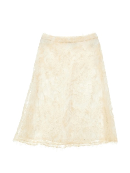 Fusta Ermanno Scervino Kids neutra din polyester