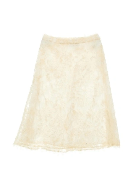 Fusta Ermanno Scervino Kids neutra din polyester