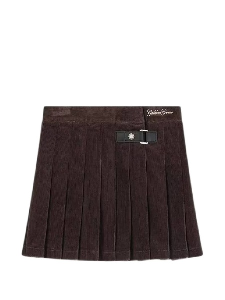 Fusta Golden Goose maro din spandex/elastan si bumbac