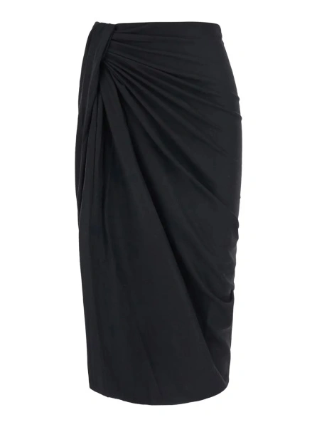 Fusta Isabel Marant neagra din lana