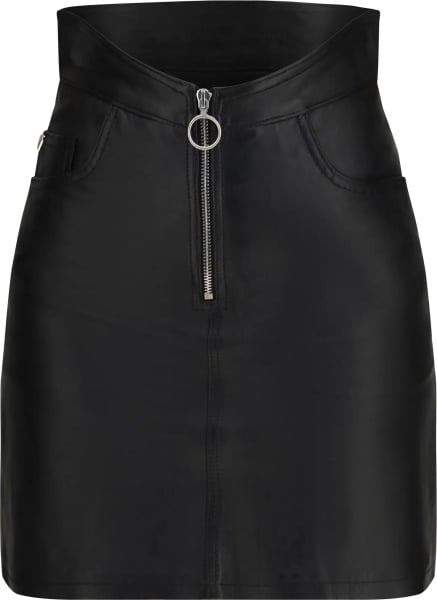 Fusta Leather mini Skirt with zip