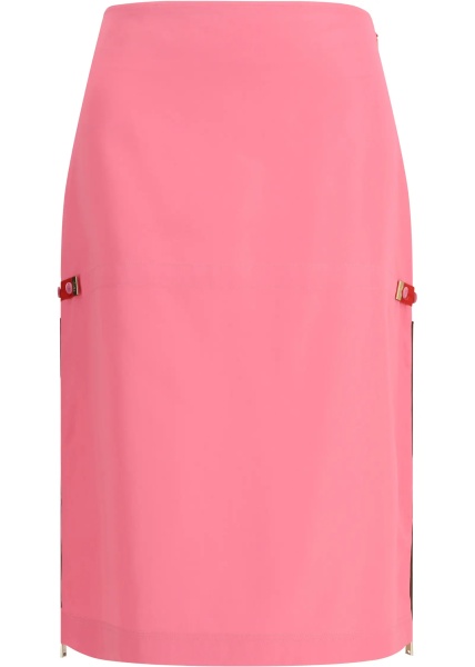 Fusta Midi Skirt with zip detailing and elasticated waist