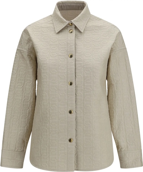Fusta Quilted chain motif padded shirt Jacket
