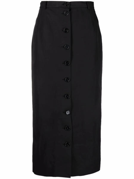 Fusta Raf Simons neagra din polyester