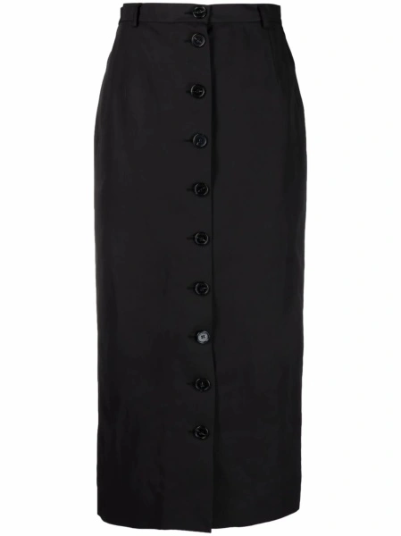 Fusta Raf Simons neagra din polyester