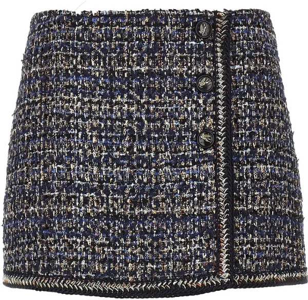 Fusta Wool-blend tweed mini skirt