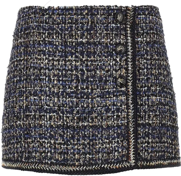 Fusta Wool-blend tweed mini skirt