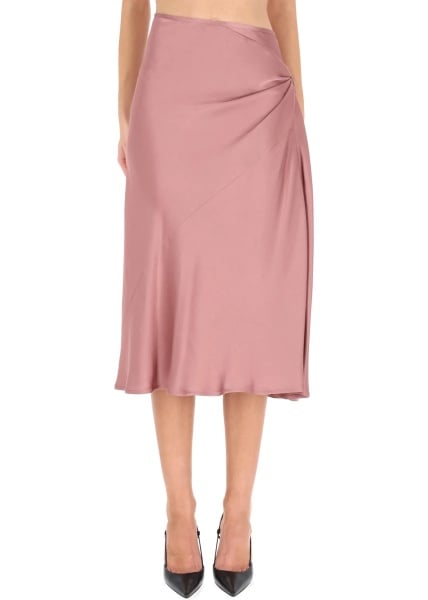 Fuste Draped Midi Skirt