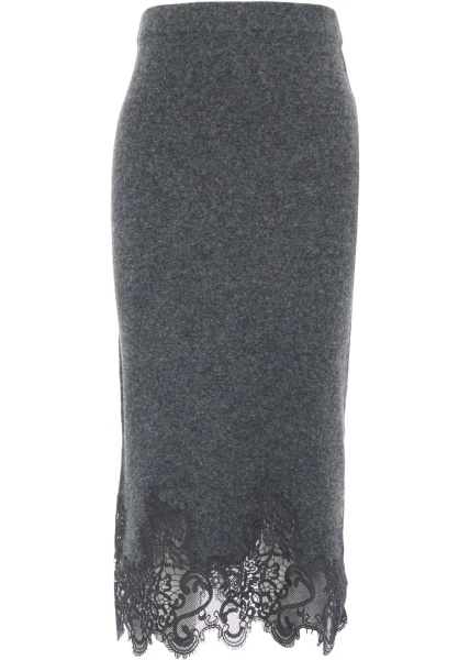 Fuste Midi skirt with lace details