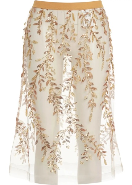 Fuste Midi skirt with paillettes 'Baia'