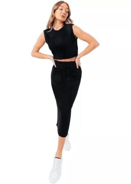 Fuste Sweat Midi Skirt Loungewear Set