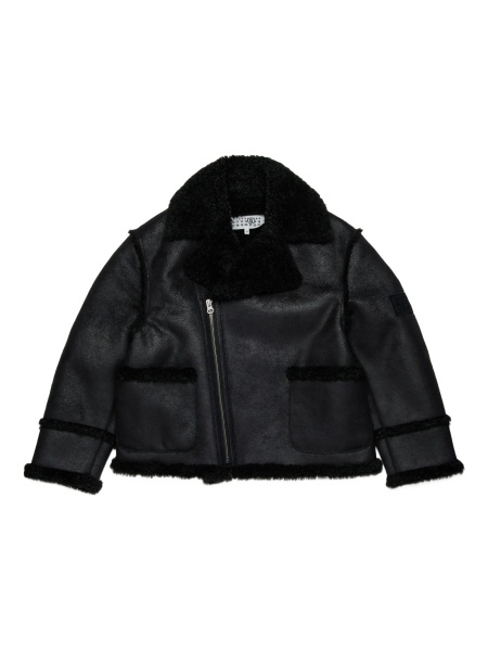 Geaca bomber MM6 Maison Margiela neagra din polyester