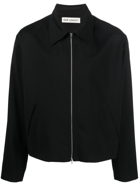 Geaca bomber OUR LEGACY neagra din lana