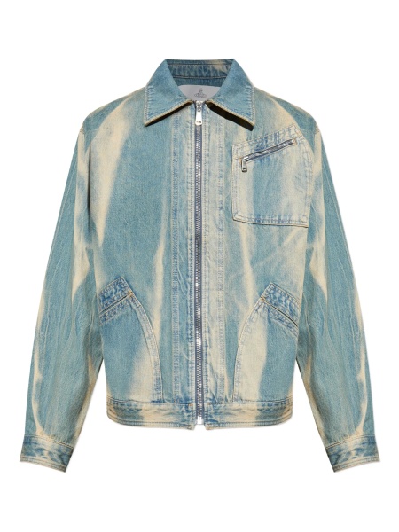 Geaca de blugi Vivienne Westwood albastra din bumbac organic