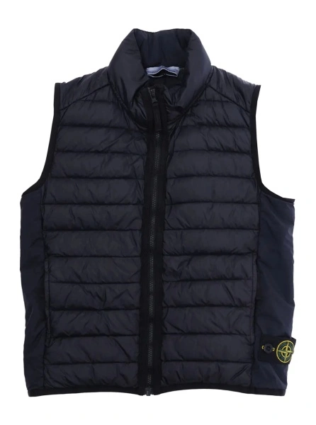 Geaca de Iarna Blue Down Jacket 'L1S16G100002S0024V0020' with Fixed Hood and Front Zip Closure for Men