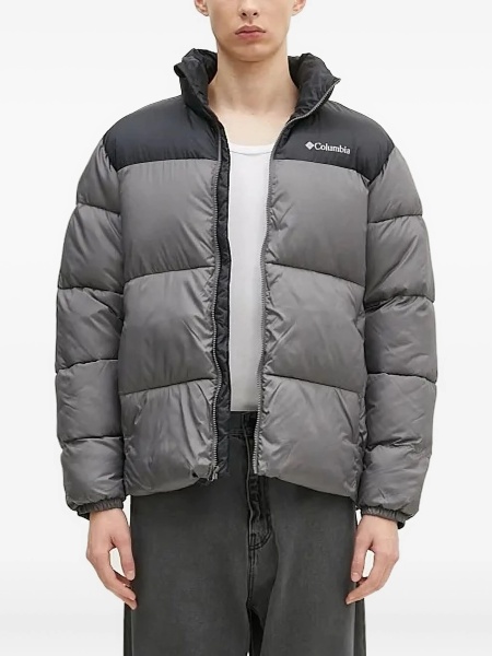 Geaca de iarna Columbia gri din polyester