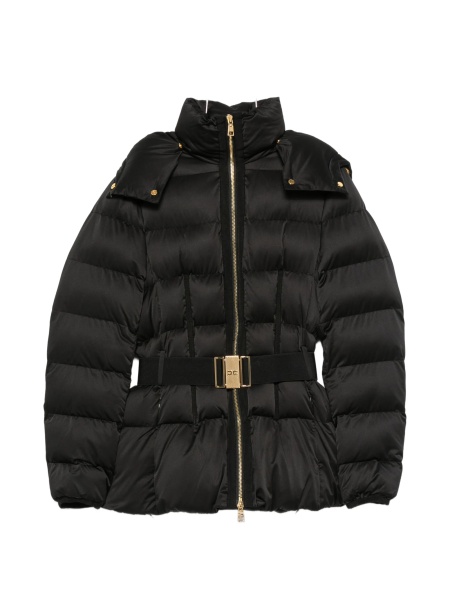 Geaca de iarna Elisabetta Franchi neagra din polyester