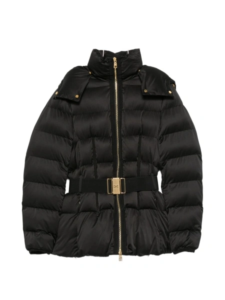 Geaca de iarna Elisabetta Franchi neagra din polyester
