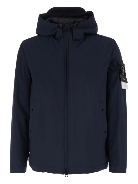 Geaca de iarna Stone Island albastra
