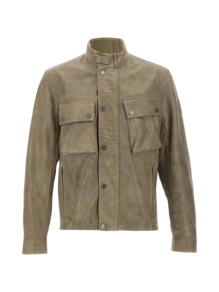 Geaca de piele Belstaff neutra din piele