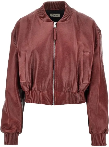 Geaca de Piele 'Hannan' leather bomber jacket