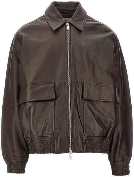 Geaca de Piele 'Piston' leather bomber jacket