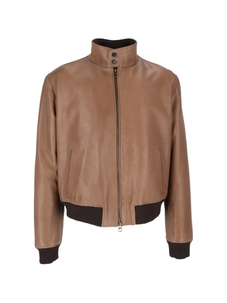 Geaca de piele Stewart maro